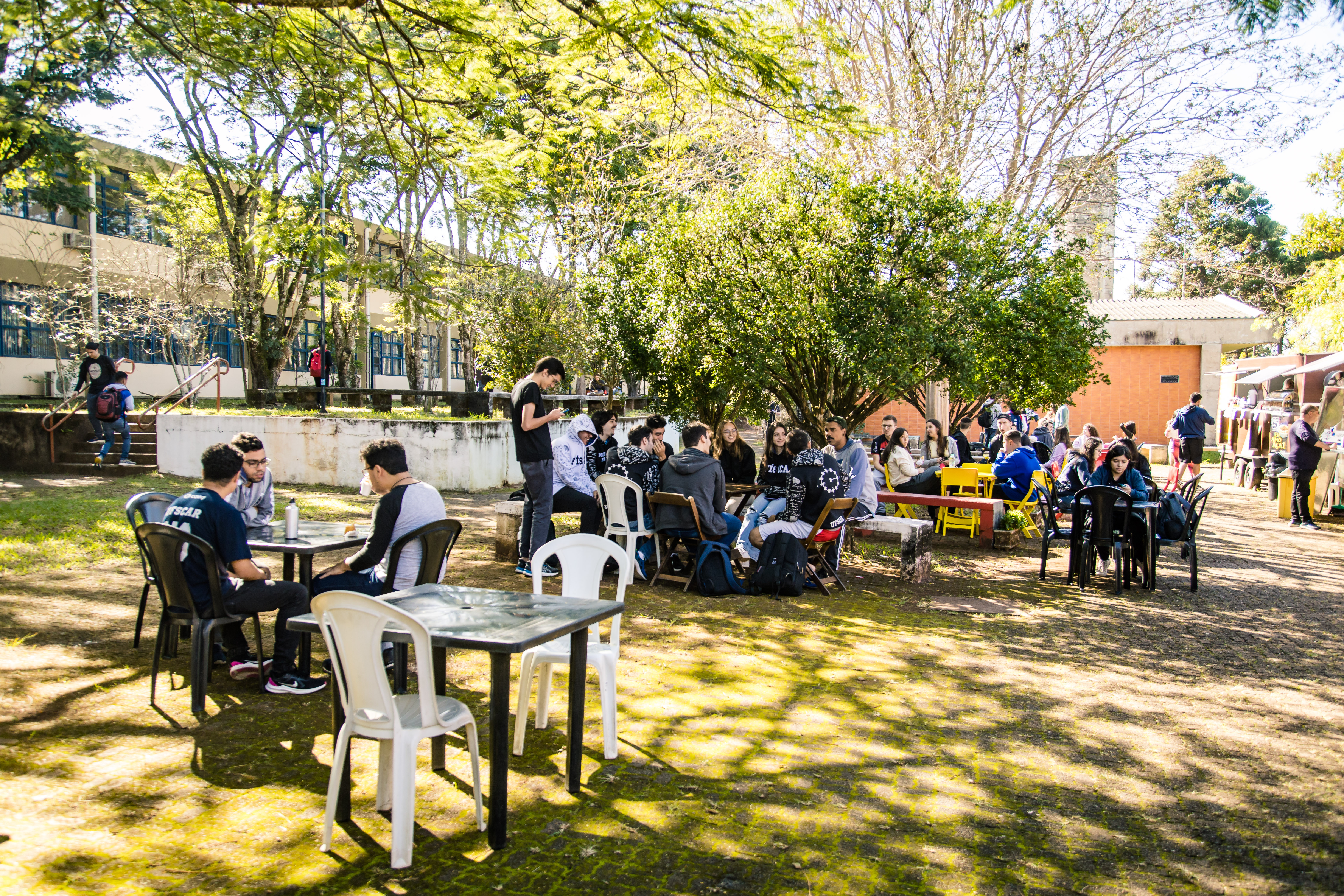 Foto do espaço de convivência.