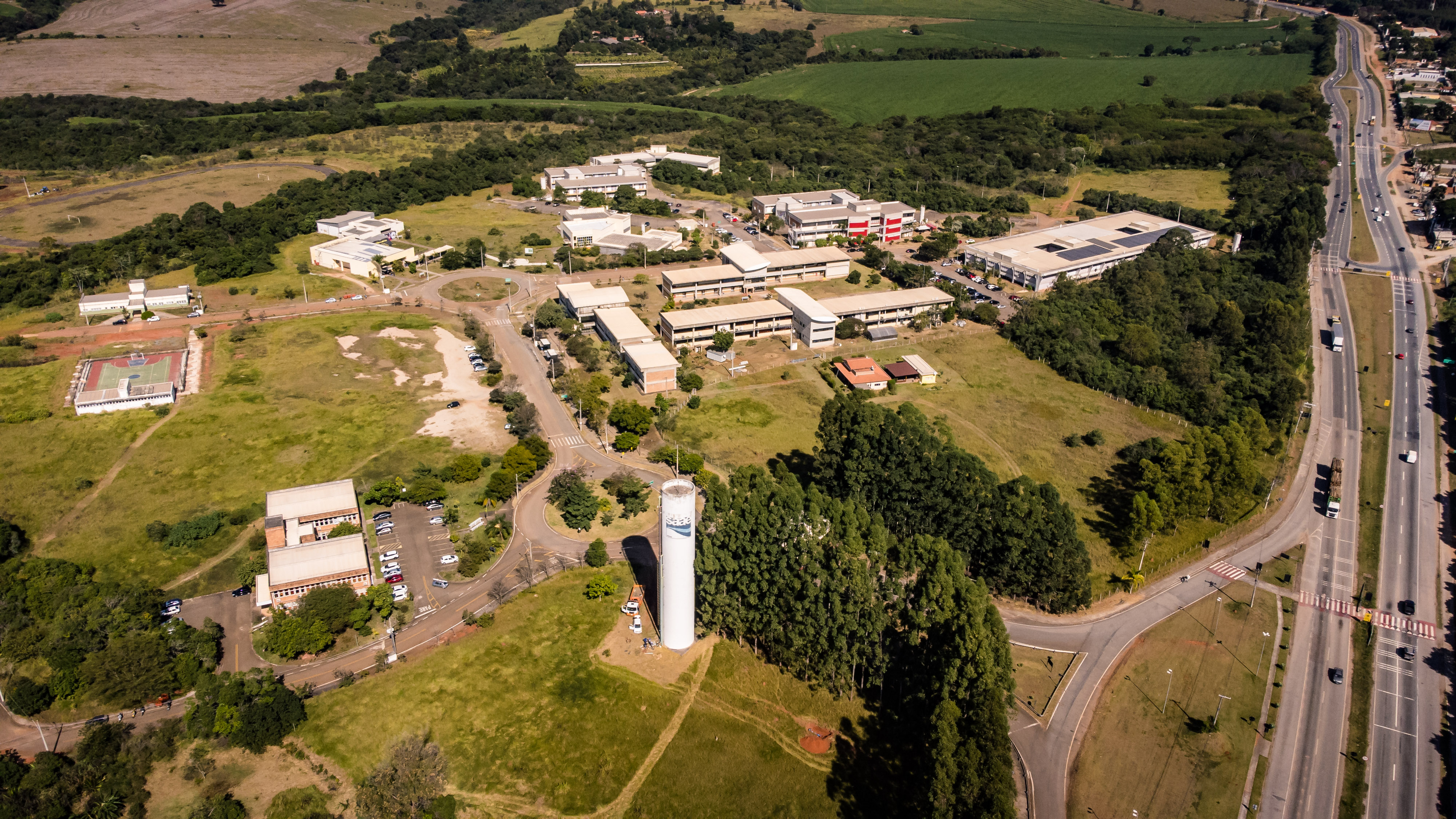 Foto aérea do campus Sorocaba.